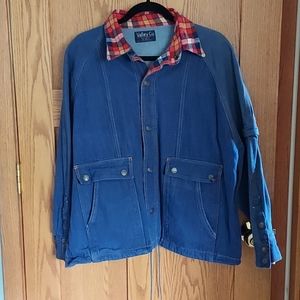 Like New! XXL Denim/Plaid Jacket